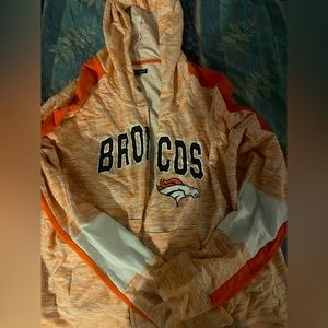 Broncos Orange women’s zip up hoodie